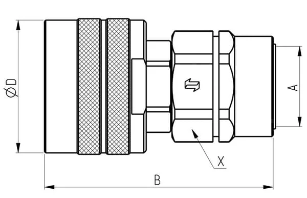 Faster - CVV161GASMV - Insert Nipple 1 BSP