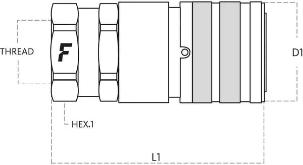 Faster - FFH0862415F - Quick Release Coupling