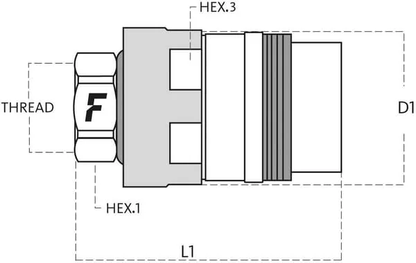 Faster - FHV121GASF - Quick Release Coupling Female