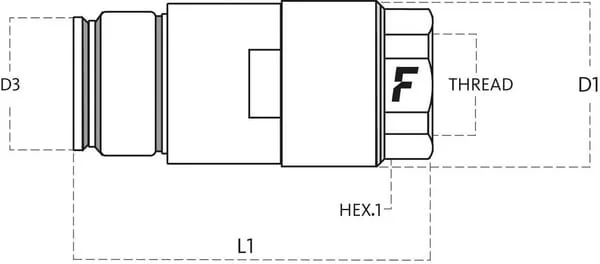 Faster - FHV121GASM - Quick Release Coupling Male