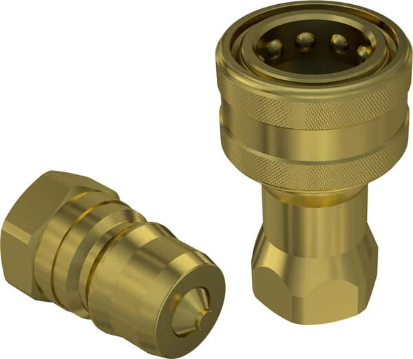 Faster - HNV38GASM5V - Faster Push-In Nipple Brass 3/8"-BSP-Viton