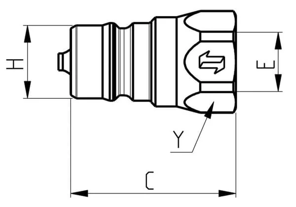 Faster - NV12GASM - Quick Coupling Male 1/2" - 12.5 - 1/2" BSP