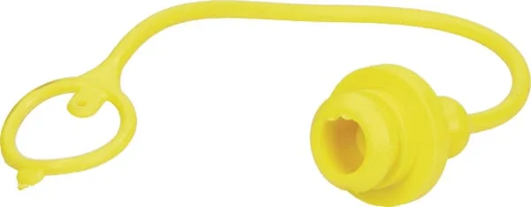 Faster - TM12LG - Dust Cap PVC Yellow NV 1/2" Female Thread