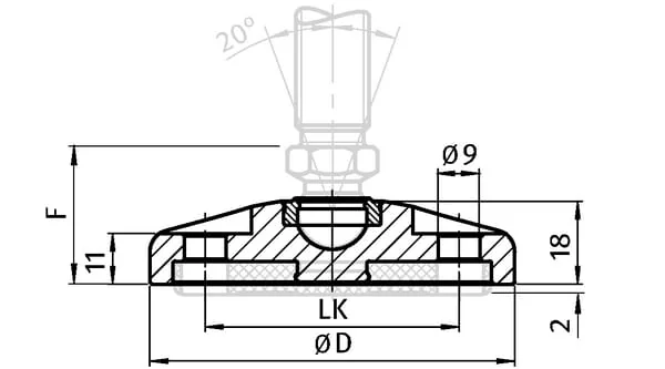 Fath - LEV3080EBG - Stainless Steel Foot Plate with Holes