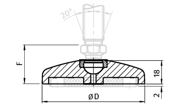 Fath - LEV3100ZSG - Foot Plate, Cast Zinc