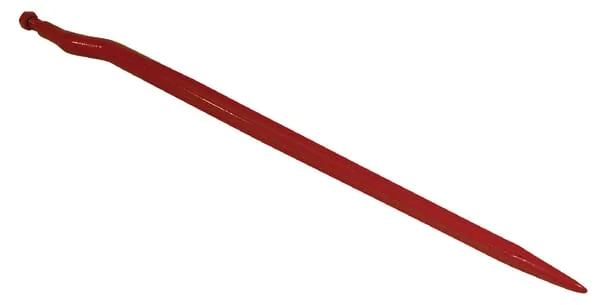 Fella - 121087 - Silagezinken Gekroepft Sternprofil 36x950mm Spitze Spitze Mit M22x1.5mm Mutter Rot