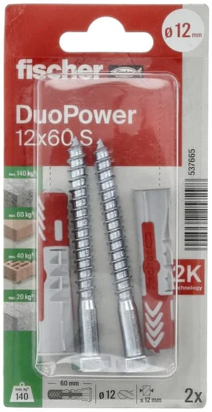 Fischer - 535459 - Plug DUOPOWER 6x30 S 50pcs