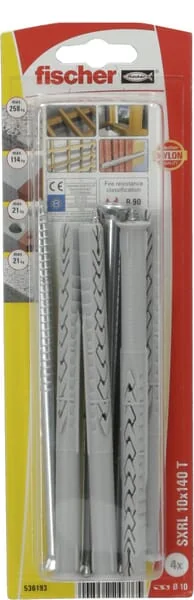 Fischer - 536193 - Frame Fixing SXRL 10x140 4pcs
