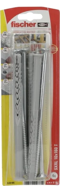 Fischer - 536194 - Frame Fixing SXRL 10x160 4pcs