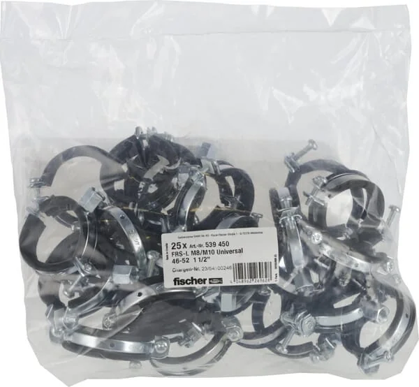 Fischer - 539450 - Pipe Clamp FRS-L 46-52 8/10 25pcs