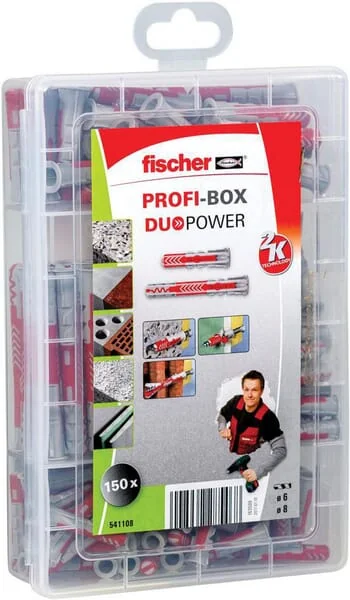 Fischer - 541108 - Professional Box Duopower Plug Assortment SL 150pcs