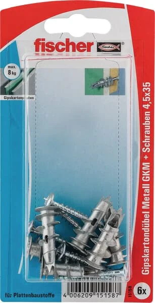 Fischer - GKMSK - Plasterboard Plug Metal 6