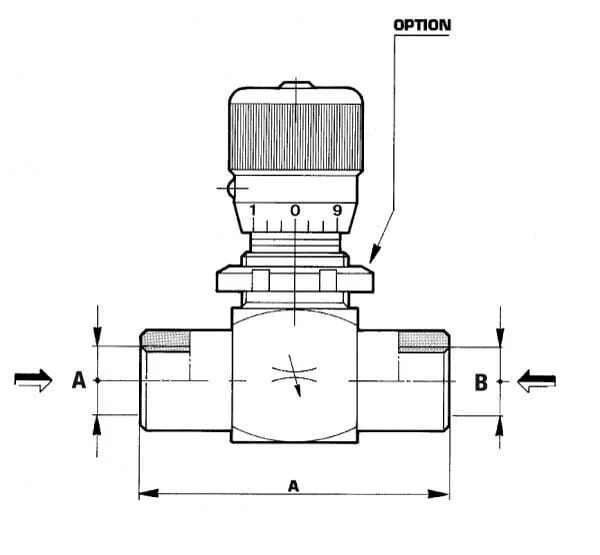 FluidPress - FPBN03001 - Throttle Valve M-04-PV-P-V-1/4