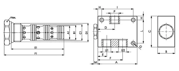 FluidPress - FPFDS12CB12A12 - Flow Divider 1/2 50-75 l/min