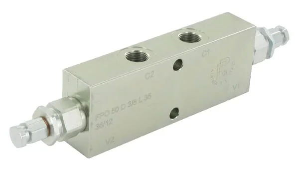 FluidPress - FPO50D38L35 - Counter Balance Valve Double 3/8"