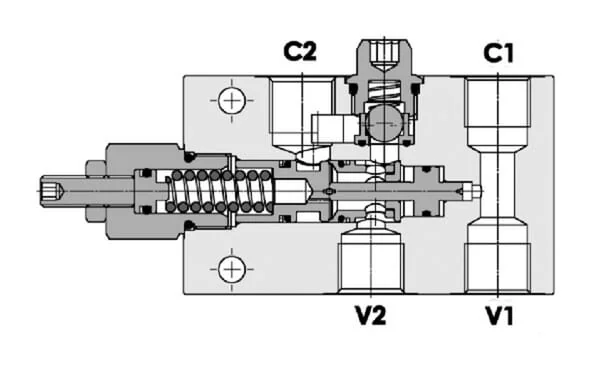 FluidPress - FPOE70S12PA20B - Single Equalising Valve