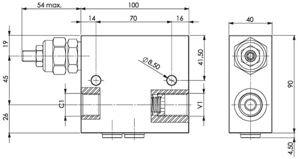 FluidPress - FPSQD20001ST - Steel Sequence Valve 3/4