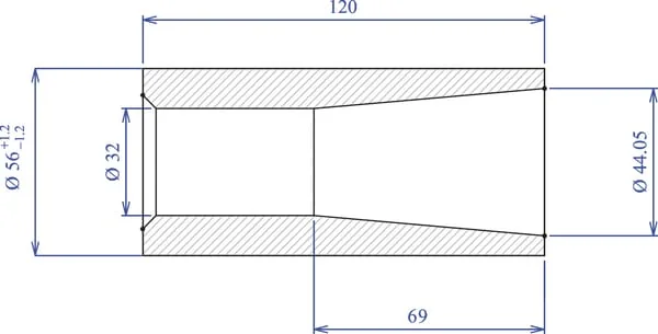 Forges du Saut du Tarn - FT1015 - Conical Bush For Tine