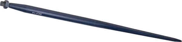Forges du Saut du Tarn - FT451250 - Laderzinken Gerade Sternprofil 45x1250mm Spitze Spitze Mit M28x1.5mm Mutter Blau