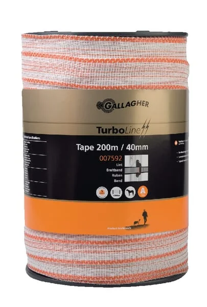 Gallagher - 007592GAL - Turboline Fence Tape 40mm 200m