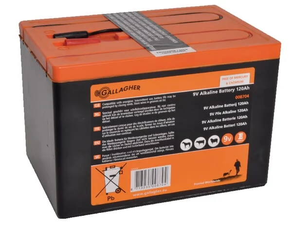 Gallagher - 008704GAL - Battery 9V 120Ah Gallagher