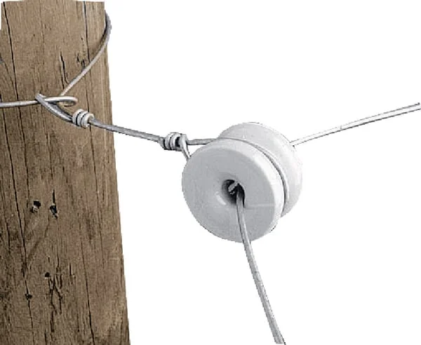 Gallagher - 015146GAL - Corner Insulator White Porcelain 6 Pieces Gallagher