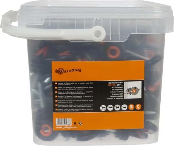 Gallagher - 060788GAL - Insulator Black 250 Pieces Gallagher