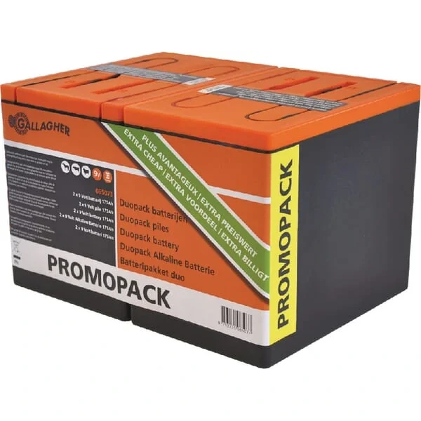 Gallagher - 065073GAL - 2 Batteries, 9 V, 175 Ah
