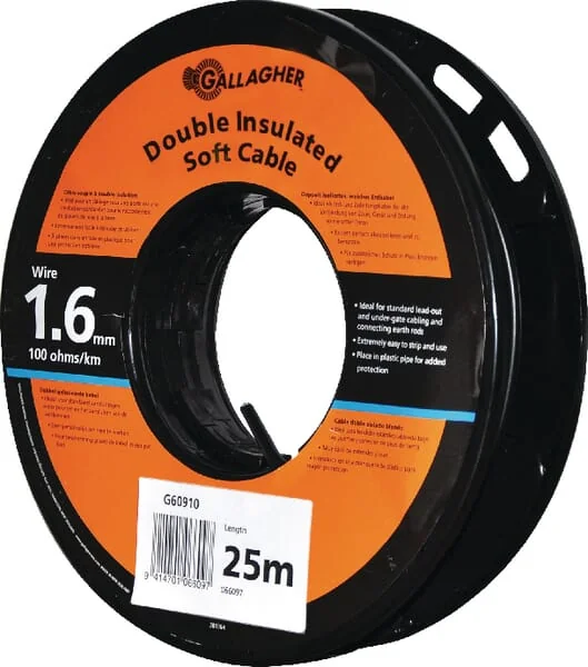 Gallagher - 066097GAL - Cavo di terra 1,6 mm 25 m per rotolo