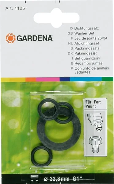 Gardena - GA1125 - Seal Set 3x O-Ring, 1x Ring 1"