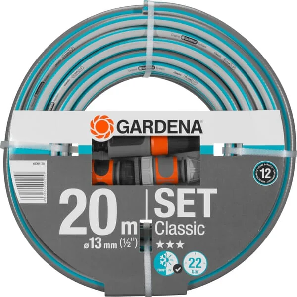 Gardena - SL18004 - Gardena Hose Classic 1/2" 20 m Complete