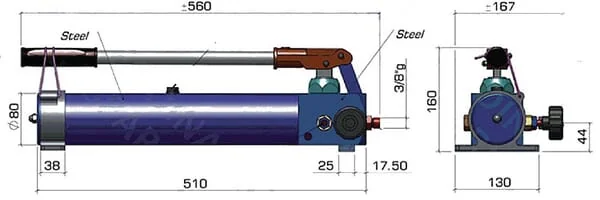 Gasparini - HP2PQL - Hand Pump Including Tank 2t