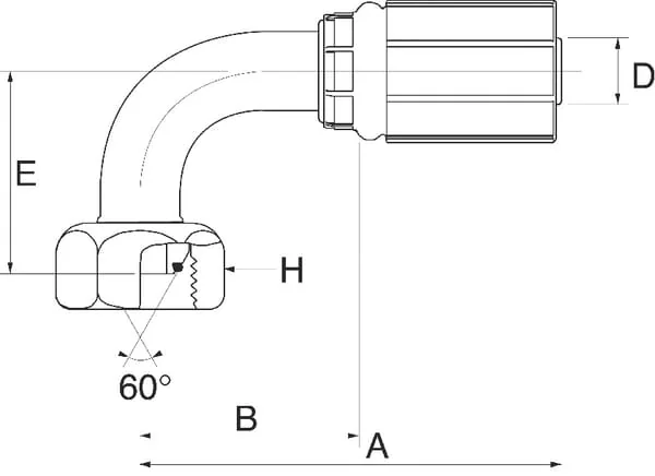 Gates - 10G10FBSPORX90 - Press Fitting