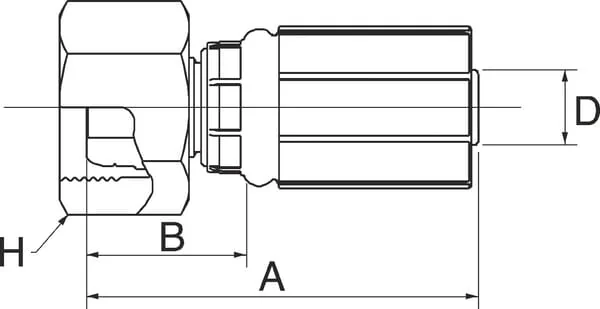 Gates - 10G21FFGX - Gates Elbow DN16-M30x1.5