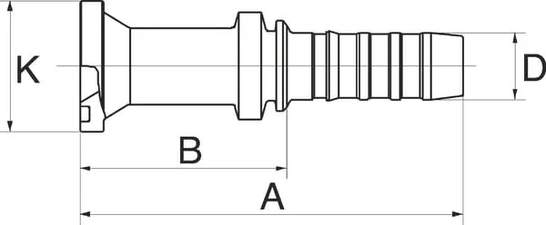 Gates - 10GS8FLH - Press Fitting