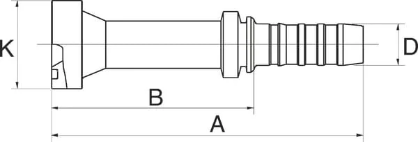 Gates - 16GS20FLC - Gates Pillar Caterpillar DN25-54