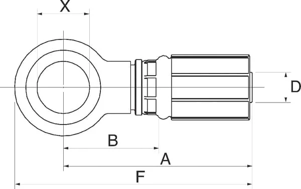 Gates - 4G6BSPBJ - Gates Fitting Banjo DN6-3/8 BSP