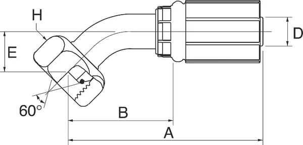 Gates - 4G6FBSPORX45 - Press Fitting 45° DN6-3/8 BSP