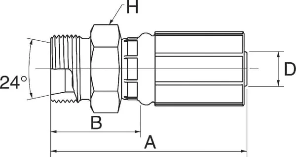 Gates - 4G6MDL - Gates Fitting DN6-M12x1.5-6L