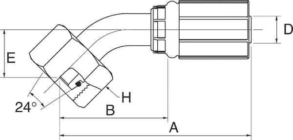 Gates - 6G10FDHORX45 - Fitting