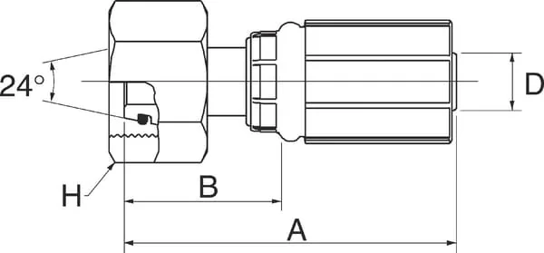 Gates - 6G10FDLORX - Gates Fitting DN10-M16x1.5