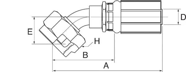 Gates - 6G13FFGX45 - Insert 45° DN10-M20x1.5