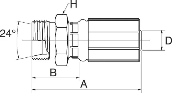 Gates - 6G13MFG - Gates Straight Coupling DN10-M20x1.5