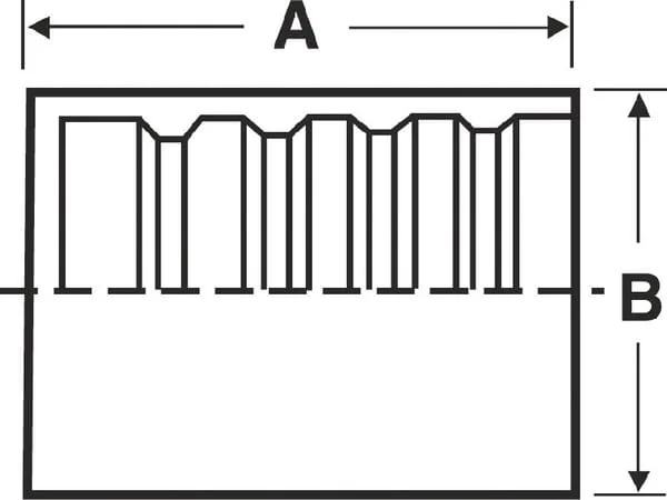 Gates - 6GS1F4 - Ferrule Ø31.8x36.3mm DN10 Zinc-Plated White Passivated Gates