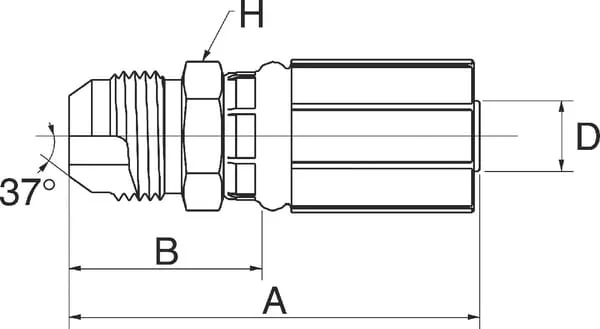 Gates - 8G8MJ - Gates Pillar DN13-3/4 JIC