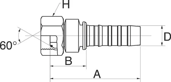 Gates - 8GS10FBSPORX - Insert DN13-5/8 BSP