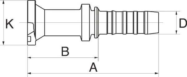 Gates - 8GS12FL - Press Nipple
