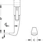 Gedore - 106B150EGED - Puller Jaw, 150 mm, Quick Release