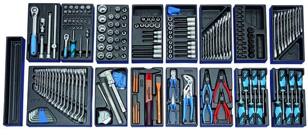 Gedore - 1500ES022004 - Tool Cart + Tools, 207 Pieces