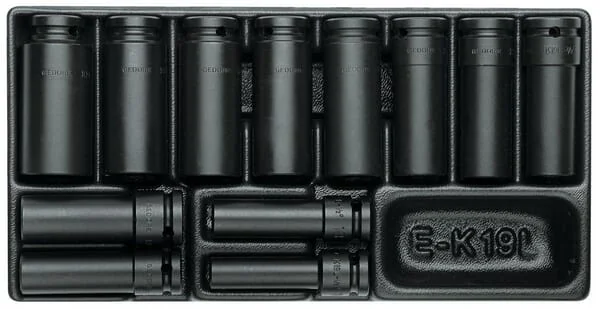 Gedore - 1500ESK19L - Long Socket Set with Module Tray HD